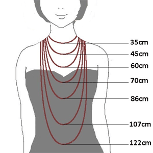 ネックレスのサイズイメージ