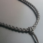 黒(2㎜）細丸編み伸縮ネックレス紐