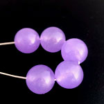 紫系翡翠の１２ミリ珠（5個）